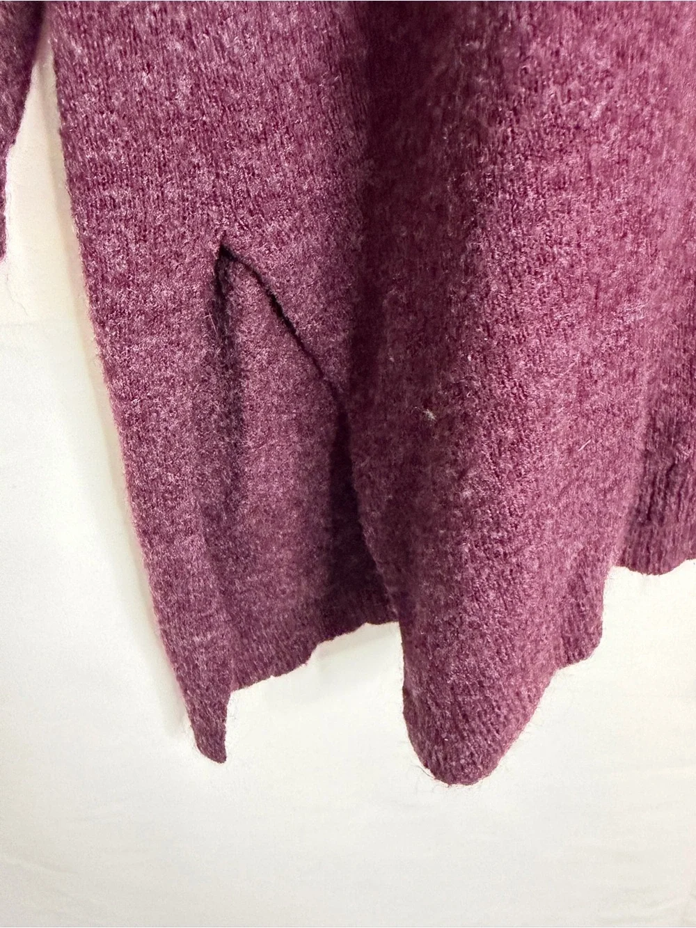 Ellos Purple Long Sleeve Crewneck Tunic Sweater Size Large (18/20)